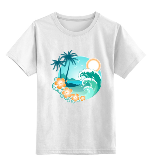 Заказать детскую футболку в Москве. Детская футболка классическая унисекс Ямайка от BeliySlon - готовые дизайны и нанесение принтов.