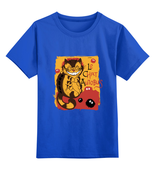 Заказать детскую футболку в Москве. Детская футболка классическая унисекс Catbus от skynatural - готовые дизайны и нанесение принтов.