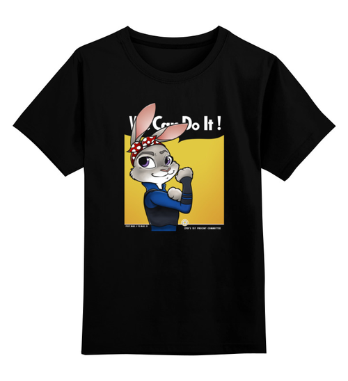 Заказать детскую футболку в Москве. Детская футболка классическая унисекс Джуди Хопс от printik - готовые дизайны и нанесение принтов.