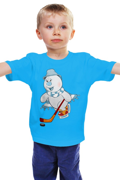 Заказать детскую футболку в Москве. Детская футболка классическая унисекс Снеговик от Ирина - готовые дизайны и нанесение принтов.