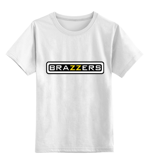Заказать детскую футболку в Москве. Детская футболка классическая унисекс Brazzers от Юрий Чингаев - готовые дизайны и нанесение принтов.