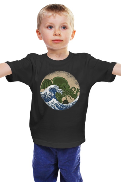 Заказать детскую футболку в Москве. Детская футболка классическая унисекс Ктулху от printik - готовые дизайны и нанесение принтов.
