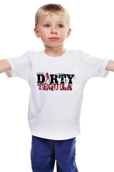 Заказать детскую футболку в Москве. Детская футболка классическая унисекс Dirty Tequila от THE_NISE  - готовые дизайны и нанесение принтов.