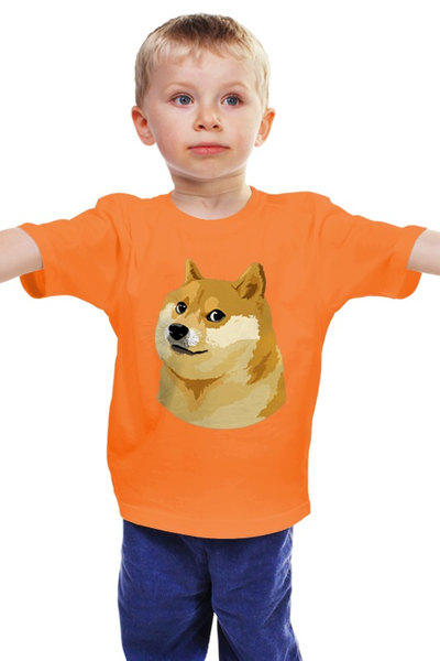 Заказать детскую футболку в Москве. Детская футболка классическая унисекс DOGE DOGE от Jimmy Flash - готовые дизайны и нанесение принтов.