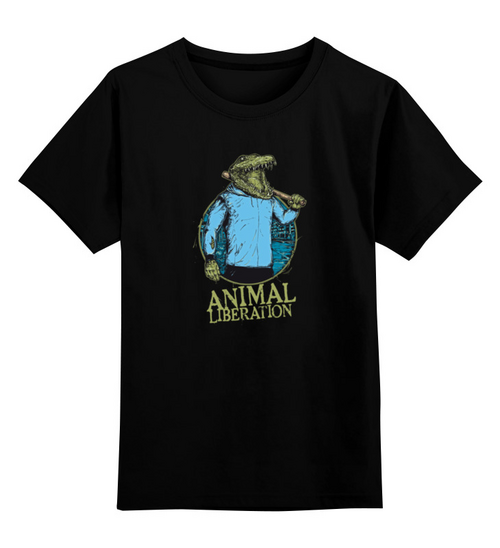 Заказать детскую футболку в Москве. Детская футболка классическая унисекс Animal liberation от Leichenwagen - готовые дизайны и нанесение принтов.