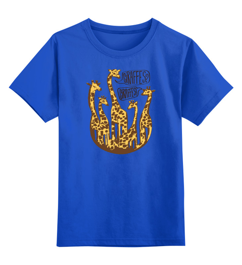 Заказать детскую футболку в Москве. Детская футболка классическая унисекс Жирафы от ПРИНТЫ ПЕЧАТЬ  - готовые дизайны и нанесение принтов.
