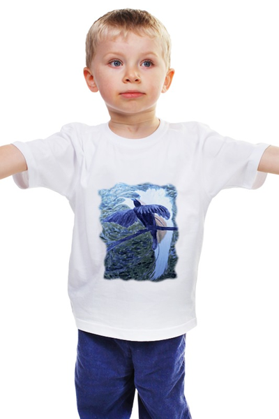 Заказать детскую футболку в Москве. Детская футболка классическая унисекс Птица фэнтези от veatim@yandex.ru - готовые дизайны и нанесение принтов.