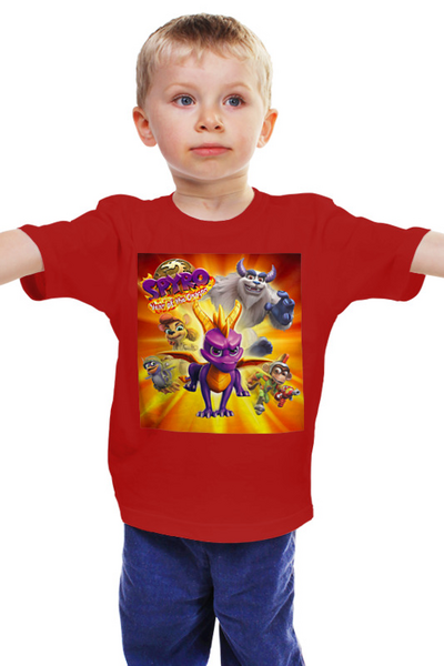 Заказать детскую футболку в Москве. Детская футболка классическая унисекс SPYRO THE DRAGON от robus - готовые дизайны и нанесение принтов.