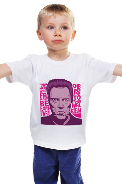 Заказать детскую футболку в Москве. Детская футболка классическая унисекс CHRISTOPHER WALKEN от priceless - готовые дизайны и нанесение принтов.