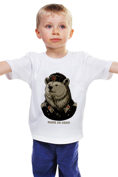 Заказать детскую футболку в Москве. Детская футболка классическая унисекс made in USSR от Savara - готовые дизайны и нанесение принтов.
