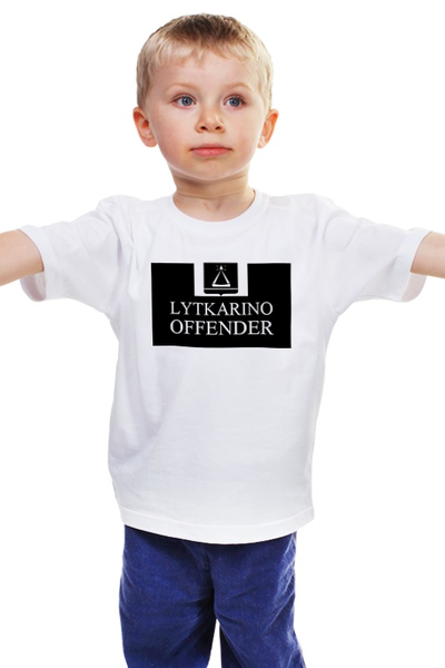 Заказать детскую футболку в Москве. Детская футболка классическая унисекс Lytkarino offender от торгаш - готовые дизайны и нанесение принтов.