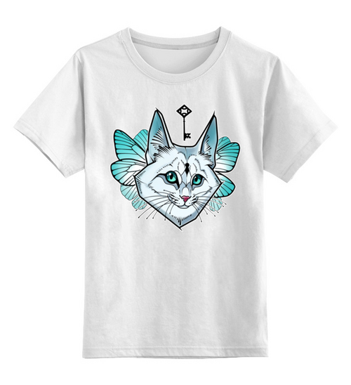 Заказать детскую футболку в Москве. Детская футболка классическая унисекс Fairy cat от Анастасия Авина - готовые дизайны и нанесение принтов.