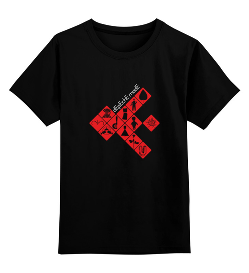 Заказать детскую футболку в Москве. Детская футболка классическая унисекс Depeche Mode / Symbols от OEX design - готовые дизайны и нанесение принтов.