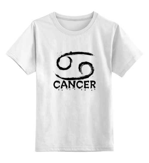 Заказать детскую футболку в Москве. Детская футболка классическая унисекс Знак зодиака Рак от Чингиз Суразов - готовые дизайны и нанесение принтов.