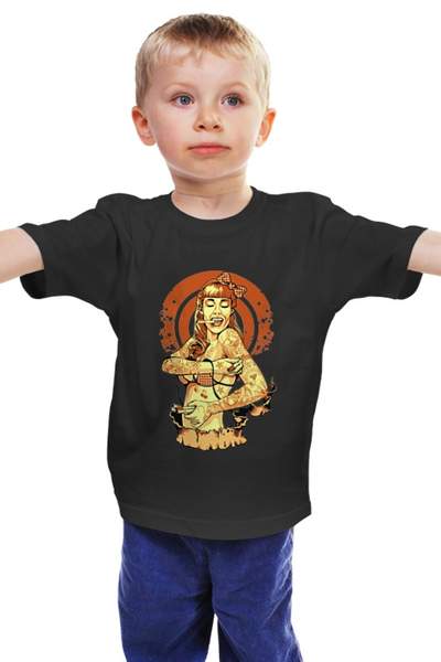 Заказать детскую футболку в Москве. Детская футболка классическая унисекс Вся в тату от denis01001 - готовые дизайны и нанесение принтов.