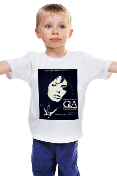 Заказать детскую футболку в Москве. Детская футболка классическая унисекс Джиа Каранджи от bordo - готовые дизайны и нанесение принтов.
