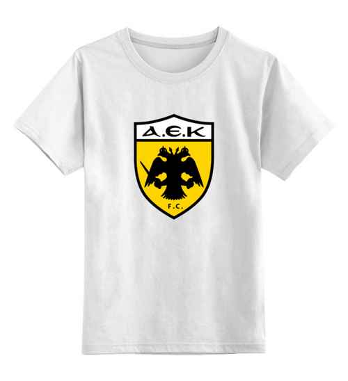 Заказать детскую футболку в Москве. Детская футболка классическая унисекс AEK FC от THE_NISE  - готовые дизайны и нанесение принтов.