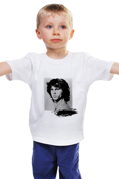 Заказать детскую футболку в Москве. Детская футболка классическая унисекс Jim Morrison  от bru - готовые дизайны и нанесение принтов.