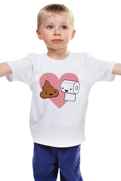 Заказать детскую футболку в Москве. Детская футболка классическая унисекс Любовь Прикол от MariYang  - готовые дизайны и нанесение принтов.