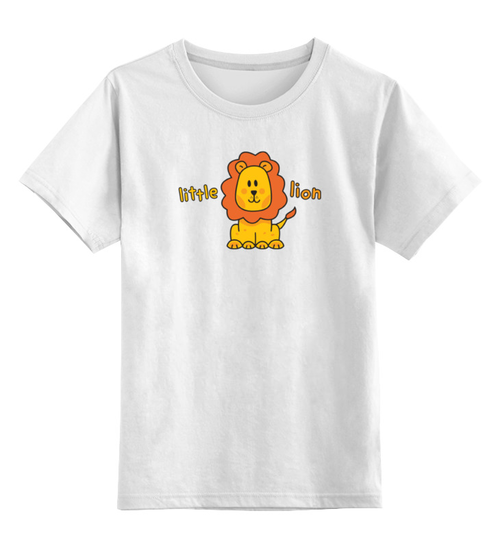 Заказать детскую футболку в Москве. Детская футболка классическая унисекс Маленький Лев от originals - готовые дизайны и нанесение принтов.
