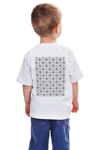 Заказать детскую футболку в Москве. Детская футболка классическая унисекс Оптическая иллюзия от clown - готовые дизайны и нанесение принтов.