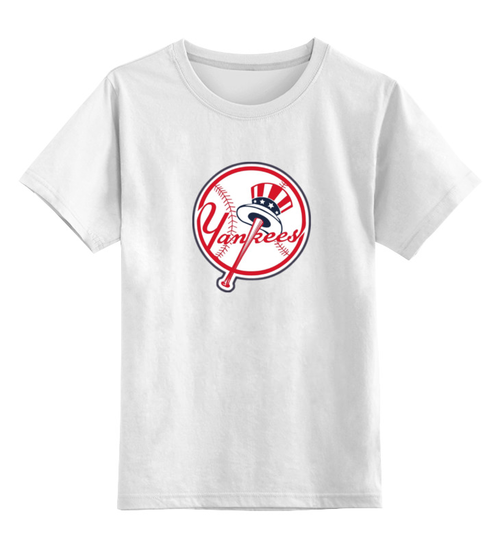 Заказать детскую футболку в Москве. Детская футболка классическая унисекс Нью-Йорк Янкиз / New York Yankees от KinoArt - готовые дизайны и нанесение принтов.