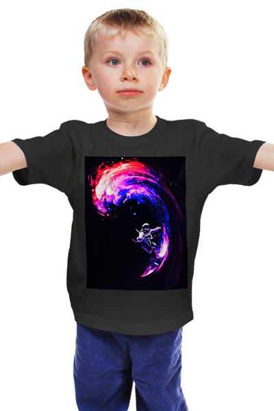 Заказать детскую футболку в Москве. Детская футболка классическая унисекс Космонавт  от THE_NISE  - готовые дизайны и нанесение принтов.