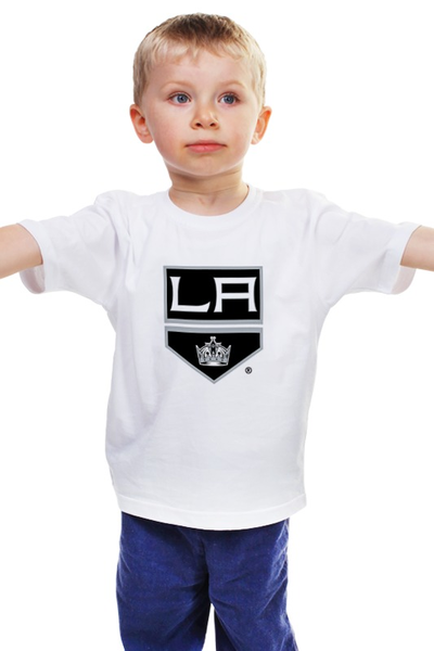 Заказать детскую футболку в Москве. Детская футболка классическая унисекс Los Angeles Kings / NHL USA от KinoArt - готовые дизайны и нанесение принтов.