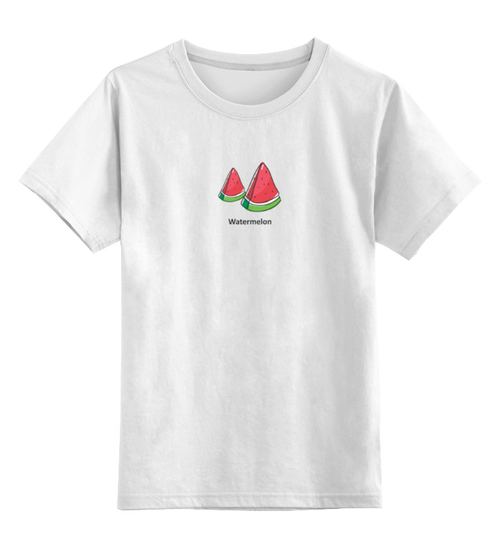 Заказать детскую футболку в Москве. Детская футболка классическая унисекс Watermelon — арбуз от mironcrig@gmail.com - готовые дизайны и нанесение принтов.