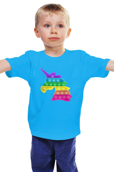 Заказать детскую футболку в Москве. Детская футболка классическая унисекс Pop-it.Вечная пупырка  от T-shirt print  - готовые дизайны и нанесение принтов.