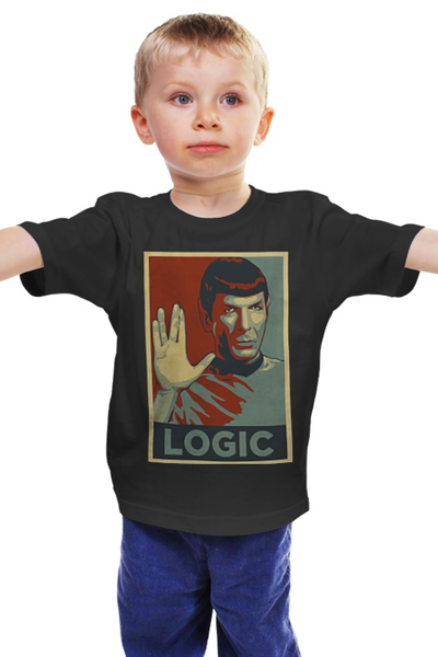 Заказать детскую футболку в Москве. Детская футболка классическая унисекс Спок  от geekbox - готовые дизайны и нанесение принтов.