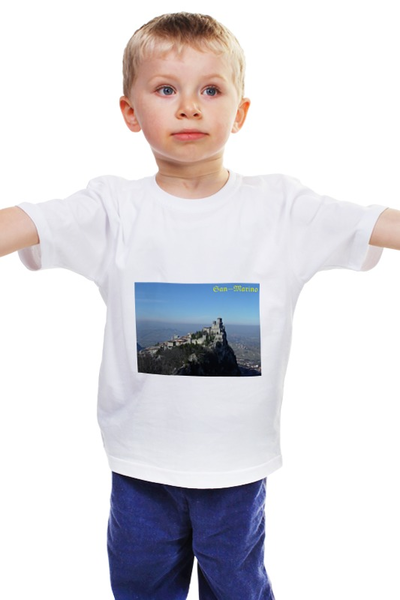 Заказать детскую футболку в Москве. Детская футболка классическая унисекс Сан-Марино от Евгений Беляев - готовые дизайны и нанесение принтов.