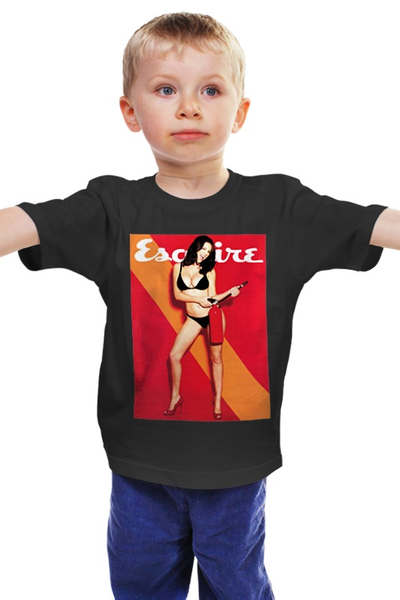 Заказать детскую футболку в Москве. Детская футболка классическая унисекс Esquire / Келли Брук от Just kidding - готовые дизайны и нанесение принтов.