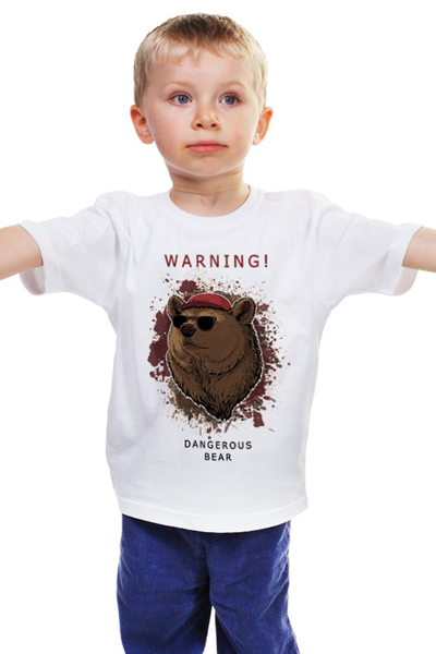 Заказать детскую футболку в Москве. Детская футболка классическая унисекс Мишка от Aleksey Sinyakov - готовые дизайны и нанесение принтов.