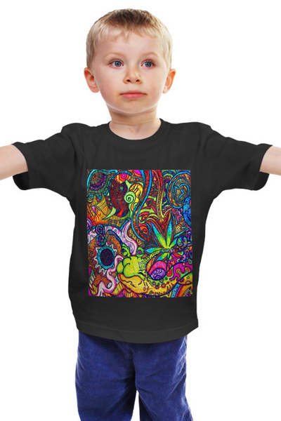 Заказать детскую футболку в Москве. Детская футболка классическая унисекс абстракции от johnnacraft - готовые дизайны и нанесение принтов.