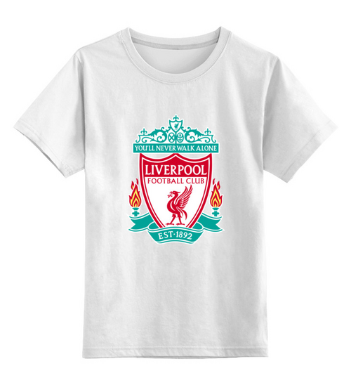 Заказать детскую футболку в Москве. Детская футболка классическая унисекс  Liverpool от THE_NISE  - готовые дизайны и нанесение принтов.