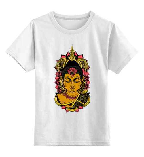 Заказать детскую футболку в Москве. Детская футболка классическая унисекс Сиддхаартха Гаутама от dyzel1 - готовые дизайны и нанесение принтов.