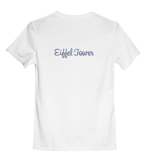Заказать детскую футболку в Москве. Детская футболка классическая унисекс Эйфелева башня от ElenaE  - готовые дизайны и нанесение принтов.