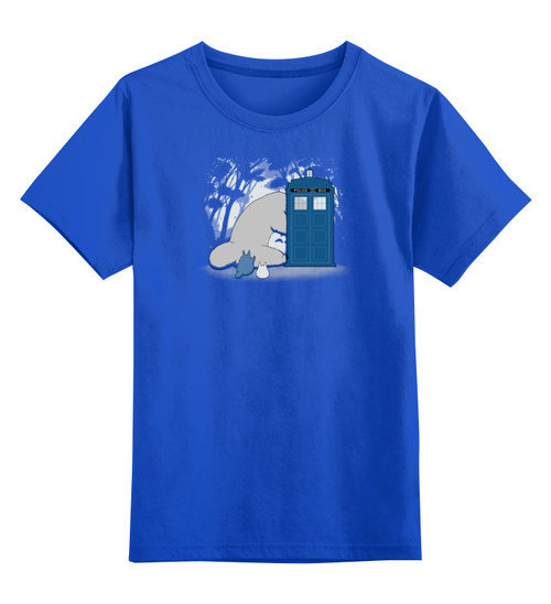 Заказать детскую футболку в Москве. Детская футболка классическая унисекс Любопытный Тоторо от totorian - готовые дизайны и нанесение принтов.