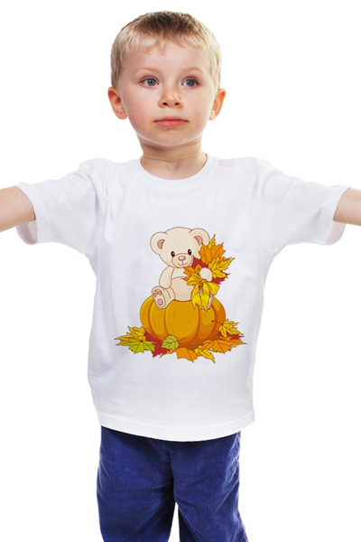 Заказать детскую футболку в Москве. Детская футболка классическая унисекс Мишка от solntse - готовые дизайны и нанесение принтов.