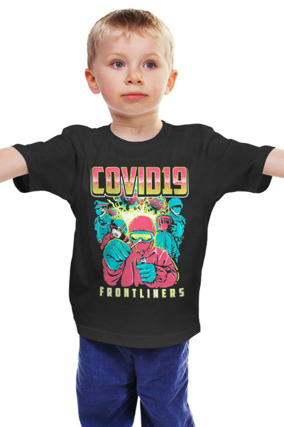 Заказать детскую футболку в Москве. Детская футболка классическая унисекс ☣ Coronavirus ☣ от balden - готовые дизайны и нанесение принтов.
