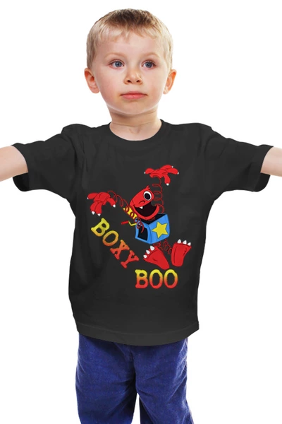 Заказать детскую футболку в Москве. Детская футболка классическая унисекс Project Playtime - Бокси Бу от weeert - готовые дизайны и нанесение принтов.