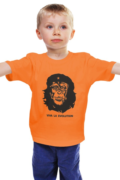 Заказать детскую футболку в Москве. Детская футболка классическая унисекс Viva La Evolution от skynatural - готовые дизайны и нанесение принтов.