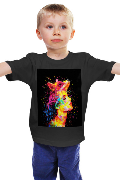 Заказать детскую футболку в Москве. Детская футболка классическая унисекс Краски от THE_NISE  - готовые дизайны и нанесение принтов.