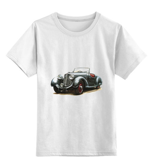 Заказать детскую футболку в Москве. Детская футболка классическая унисекс Ретроавтомобили 7 от Виктор Гришин - готовые дизайны и нанесение принтов.