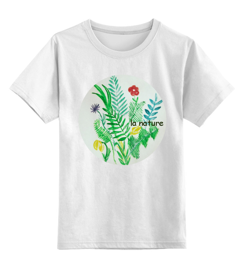 Заказать детскую футболку в Москве. Детская футболка классическая унисекс Растения от mrs-snit@yandex.ru - готовые дизайны и нанесение принтов.