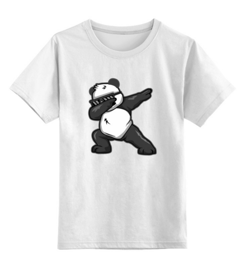 Заказать детскую футболку в Москве. Детская футболка классическая унисекс Panda от T-shirt print  - готовые дизайны и нанесение принтов.