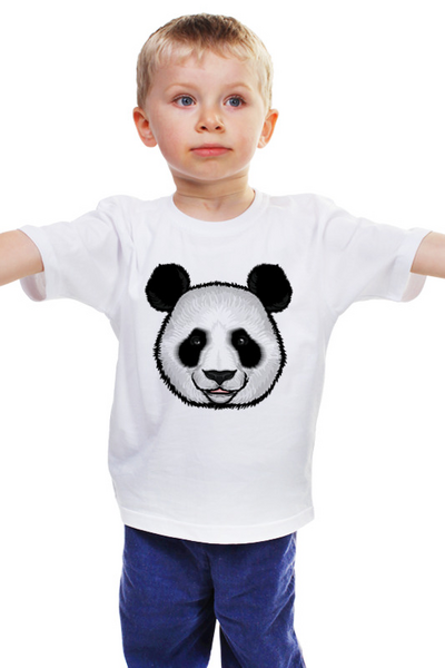 Заказать детскую футболку в Москве. Детская футболка классическая унисекс ✱ PANDA ✱ от balden - готовые дизайны и нанесение принтов.