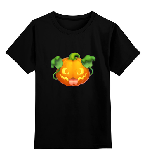 Заказать детскую футболку в Москве. Детская футболка классическая унисекс pumpkin от rinkusu - готовые дизайны и нанесение принтов.