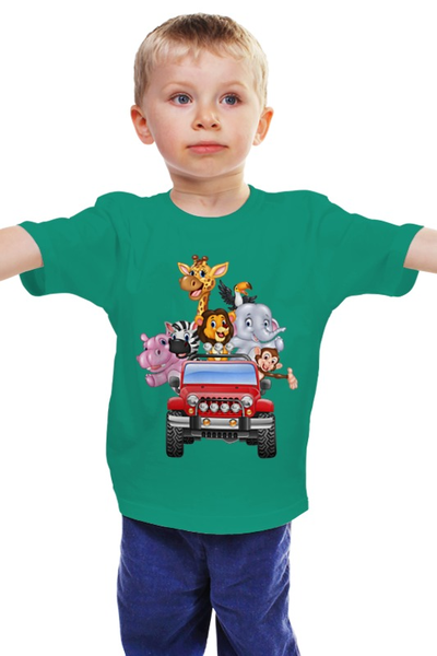 Заказать детскую футболку в Москве. Детская футболка классическая унисекс Сафари от Ирина - готовые дизайны и нанесение принтов.